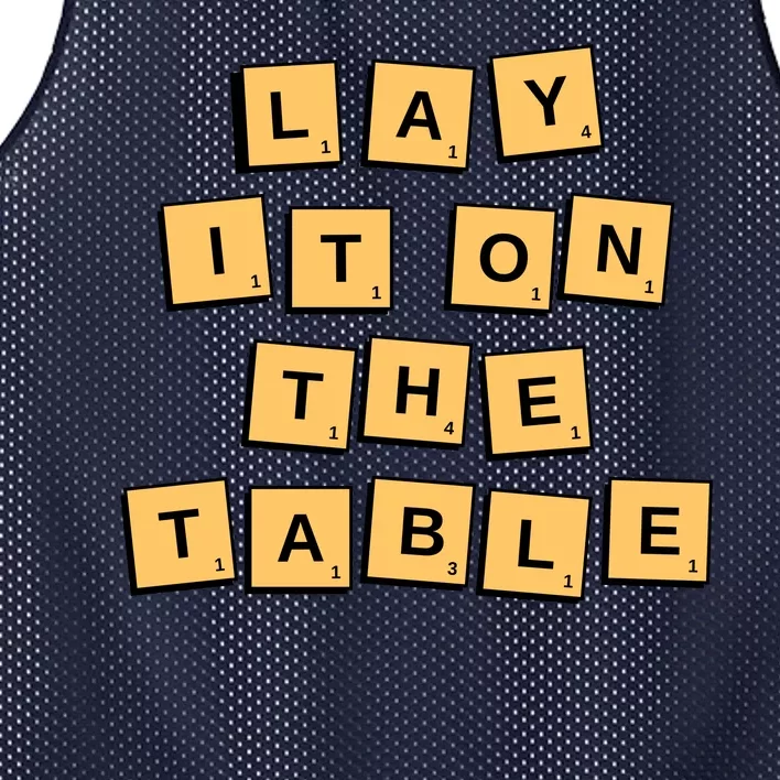 Lay It On The Table Motivational Quote Mesh Reversible Basketball Jersey Tank