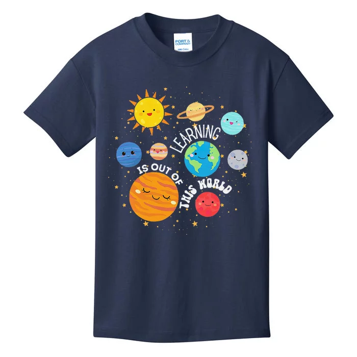 Learning Is Out Of This World Space Planets Teacher Student Kids T-Shirt