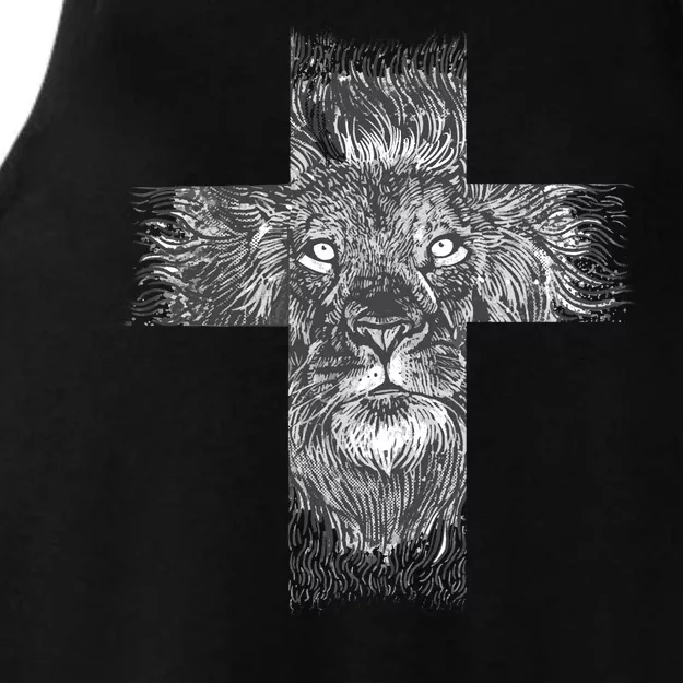 Lion Cross Ladies Tri-Blend Wicking Tank