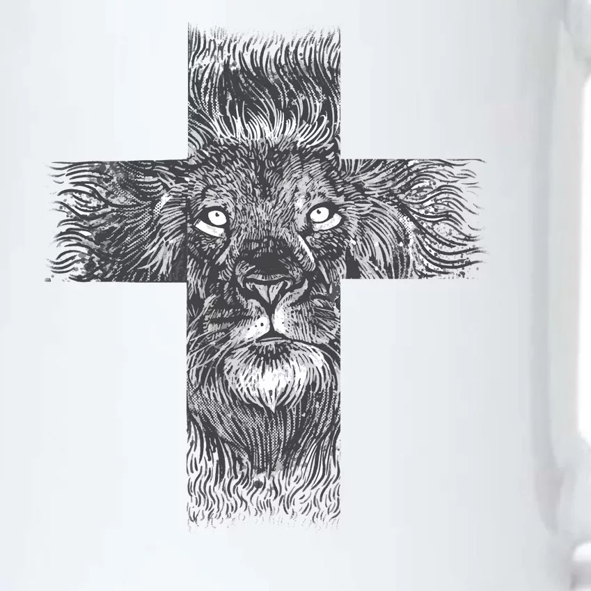 Lion Cross Black Color Changing Mug