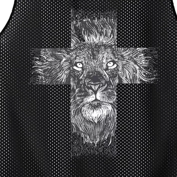 Lion Cross Mesh Reversible Basketball Jersey Tank