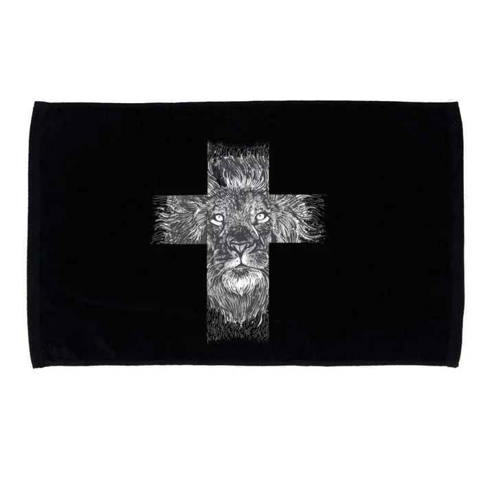 Lion Cross Microfiber Hand Towel