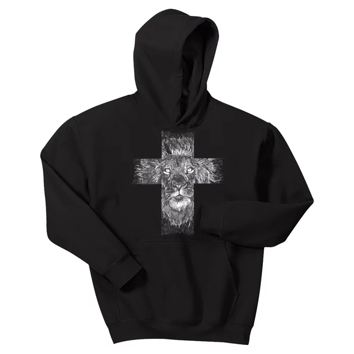 Lion Cross Kids Hoodie