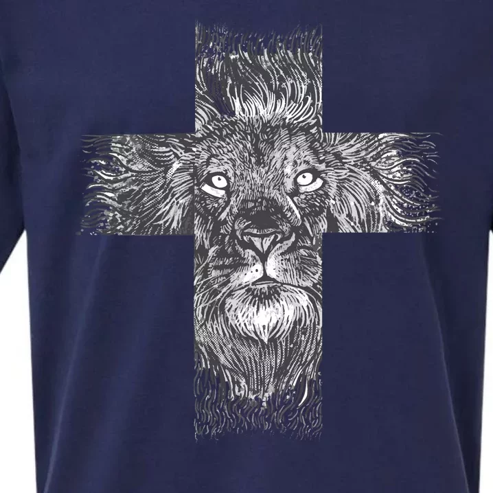 Lion Cross Sueded Cloud Jersey T-Shirt