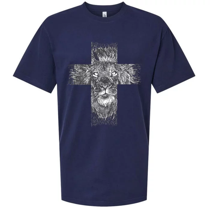 Lion Cross Sueded Cloud Jersey T-Shirt