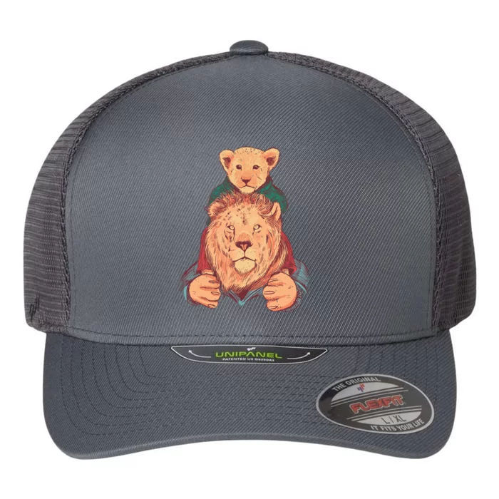 Lion Father And Son Flexfit Unipanel Trucker Cap