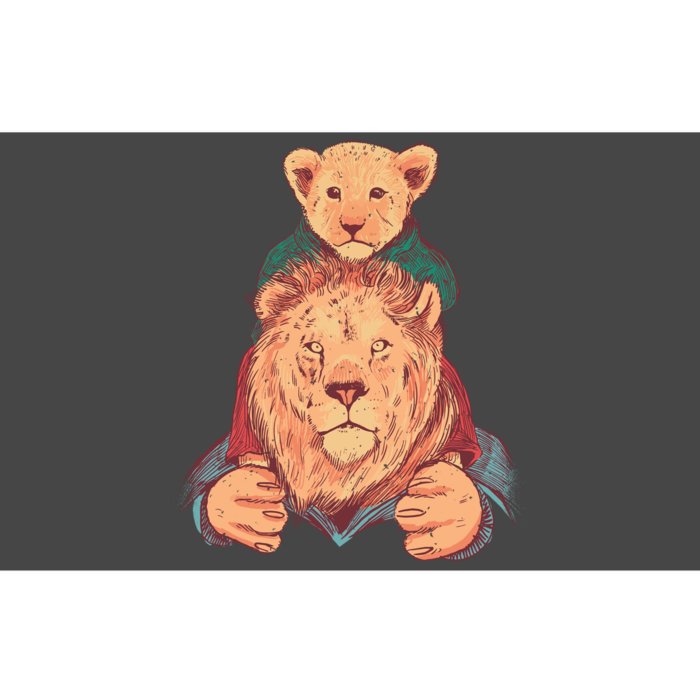 Lion Father And Son Bumper Sticker