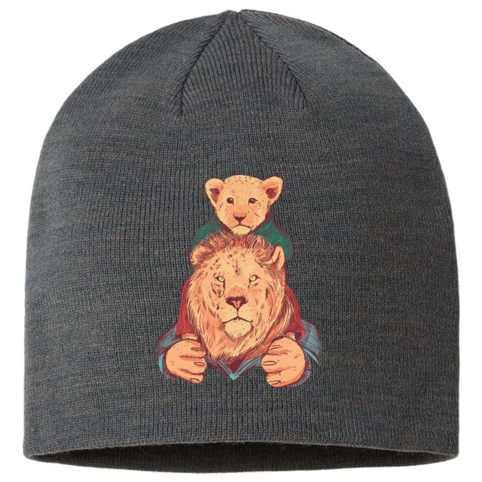 Lion Father And Son 8 1/2in Sustainable Knit Beanie