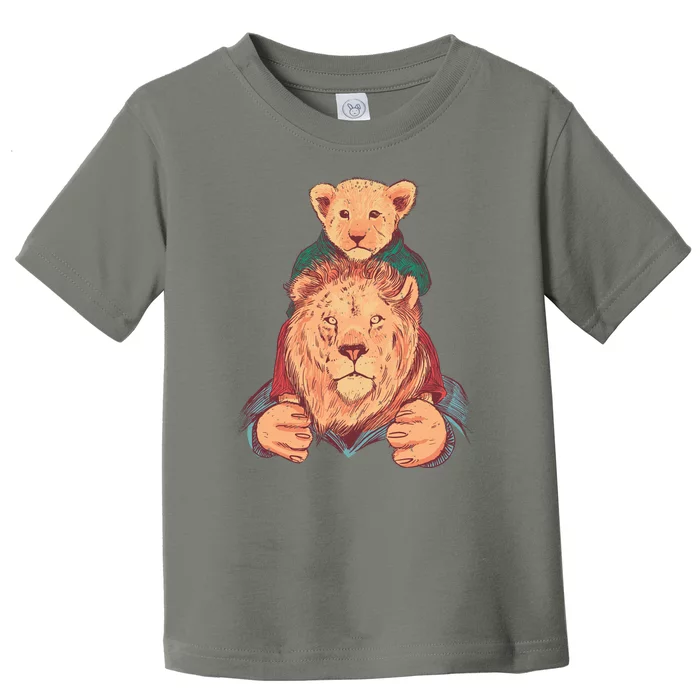 Lion Father And Son Toddler T-Shirt