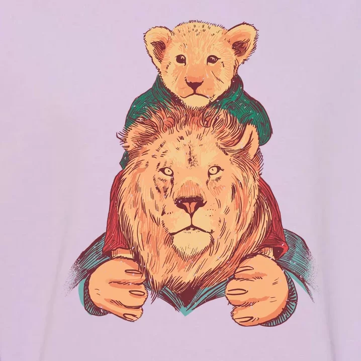 Lion Father And Son Garment-Dyed Sweatshirt