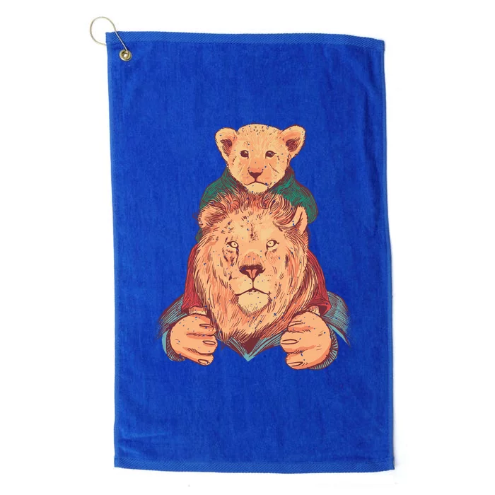 Lion Father And Son Platinum Collection Golf Towel