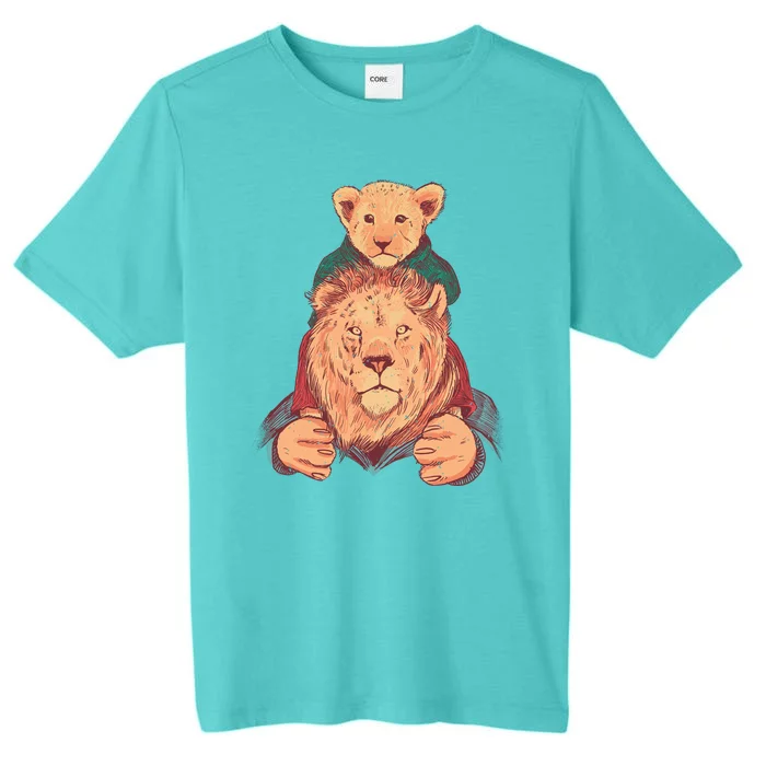 Lion Father And Son ChromaSoft Performance T-Shirt