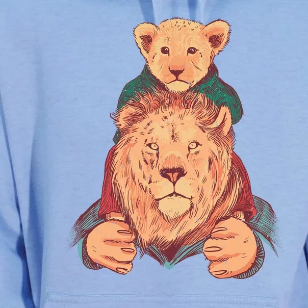 Lion Father And Son Unisex Surf Hoodie