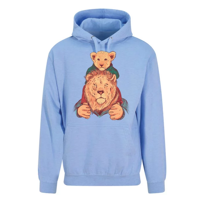 Lion Father And Son Unisex Surf Hoodie