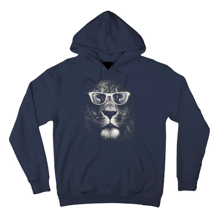 Lion Glasses Head Hoodie