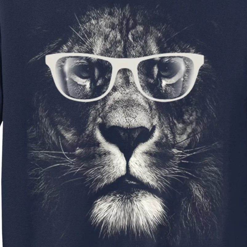 Lion Glasses Head Tall Sweatshirt