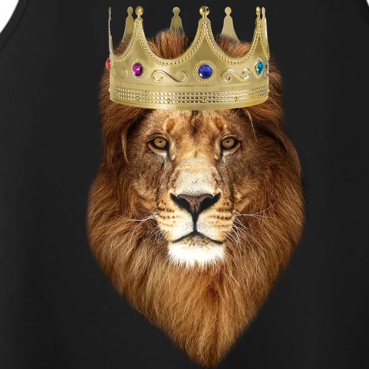 Lion Gold Crown King Of The Jungle Performance Tank