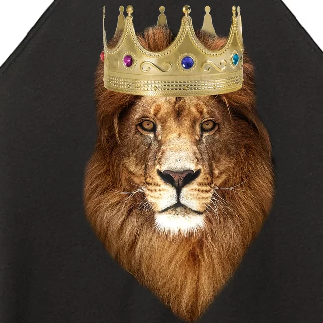 Lion Gold Crown King Of The Jungle Women’s Perfect Tri Rocker Tank