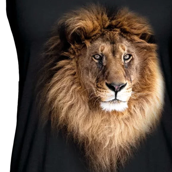 Lion Head Graphic Ladies Essential Flowy Tank