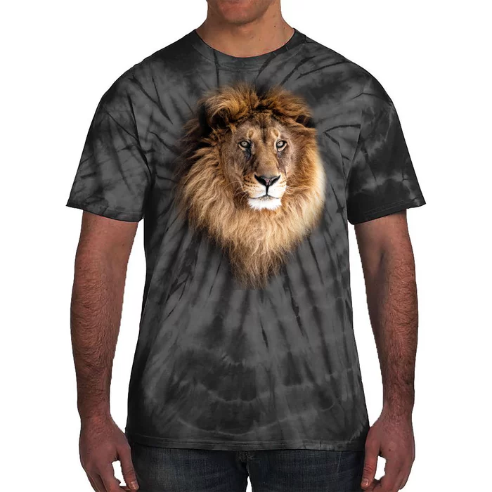 Lion Head Graphic Tie-Dye T-Shirt