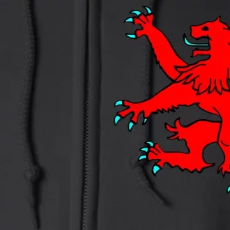 Lion Rampant of Scotland Full Zip Hoodie