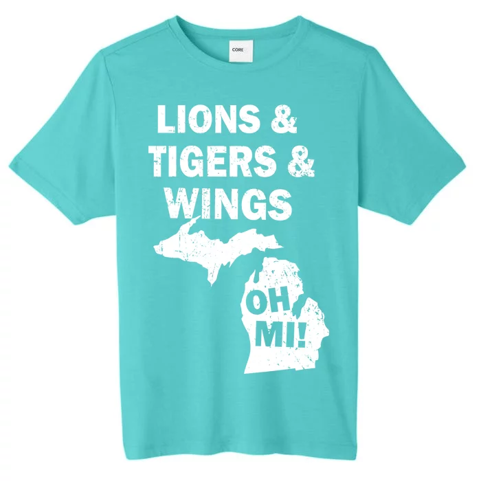 Lions Tigers Wings Oh MI Vintage ChromaSoft Performance T-Shirt