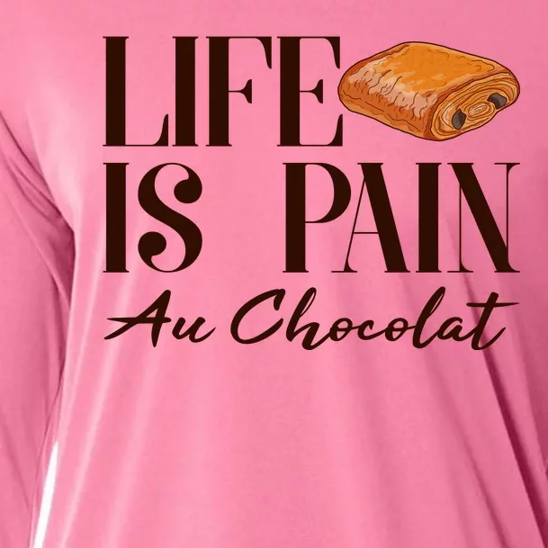 Life Is Pain Au Chocolat Cooling Performance Long Sleeve Crew