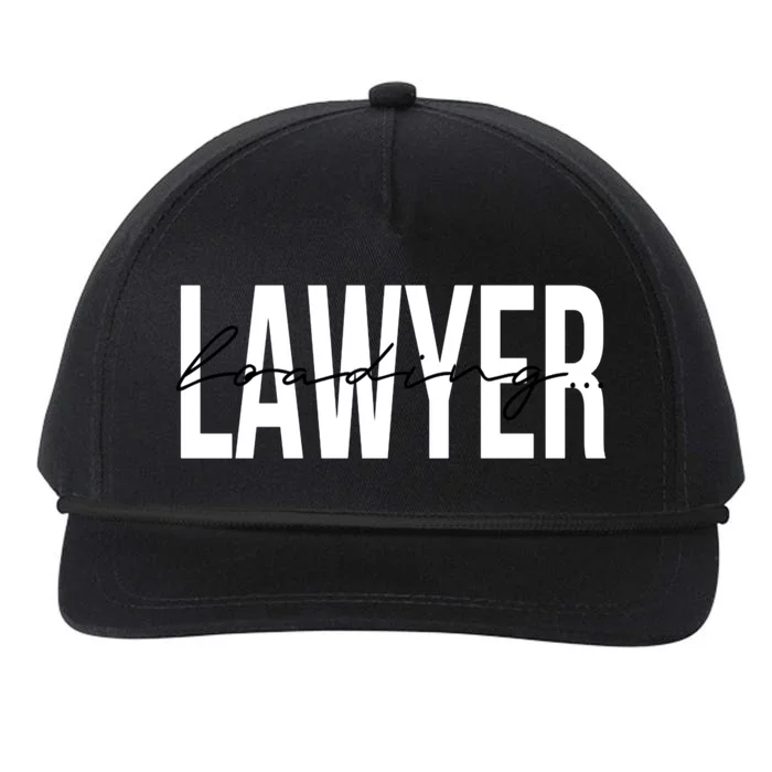 Lawyer In Progress Lawyer To Be Loading Attorney Gift Snapback Five-Panel Rope Hat