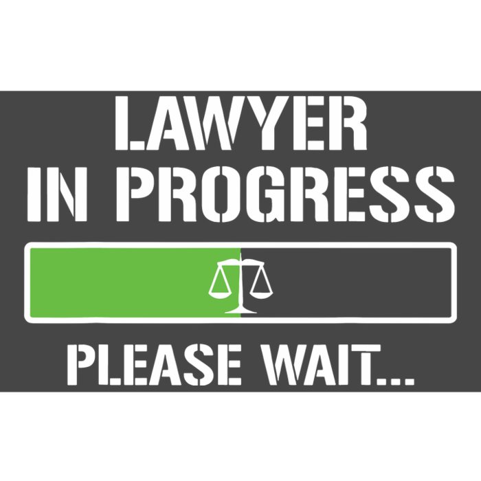 Lawyer In Progress Funny Law School Student Bumper Sticker