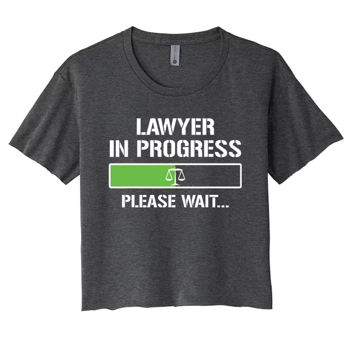 Lawyer In Progress Funny Law School Student Women's Crop Top Tee