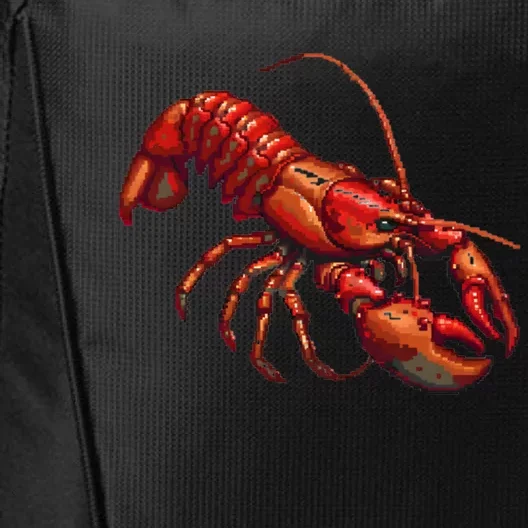 Lobster In Pixel Form City Backpack