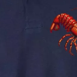 Lobster In Pixel Form Softstyle Adult Sport Polo