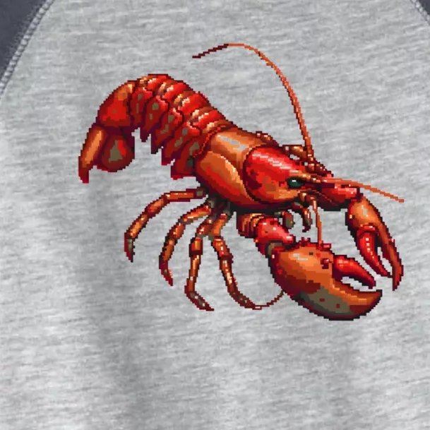 Lobster In Pixel Form Toddler Fine Jersey T-Shirt