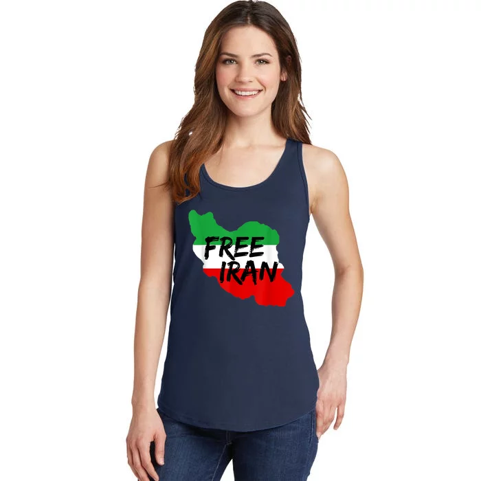 Love Iran Persian Freedom Free Iran Ladies Essential Tank