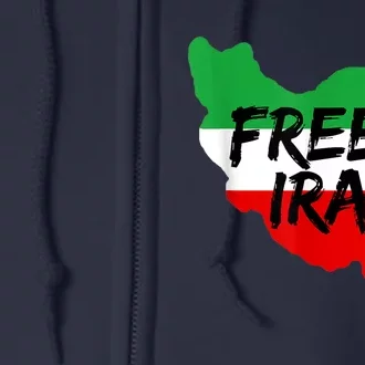 Love Iran Persian Freedom Free Iran Full Zip Hoodie