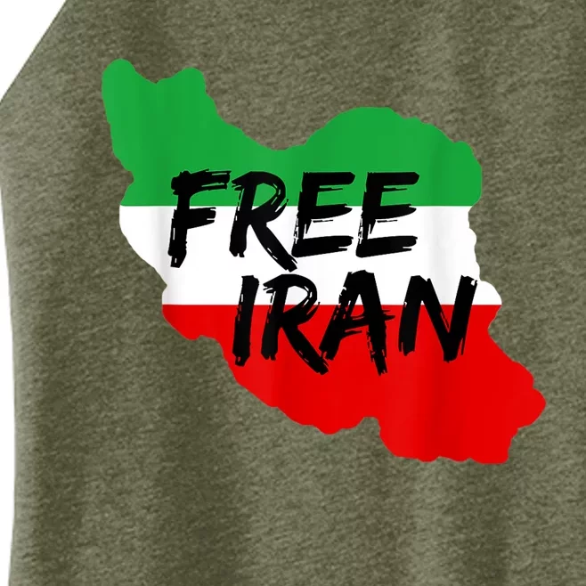 Love Iran Persian Freedom Free Iran Women’s Perfect Tri Rocker Tank