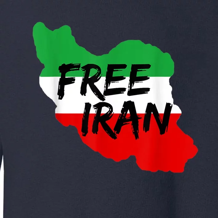 Love Iran Persian Freedom Free Iran Toddler Sweatshirt