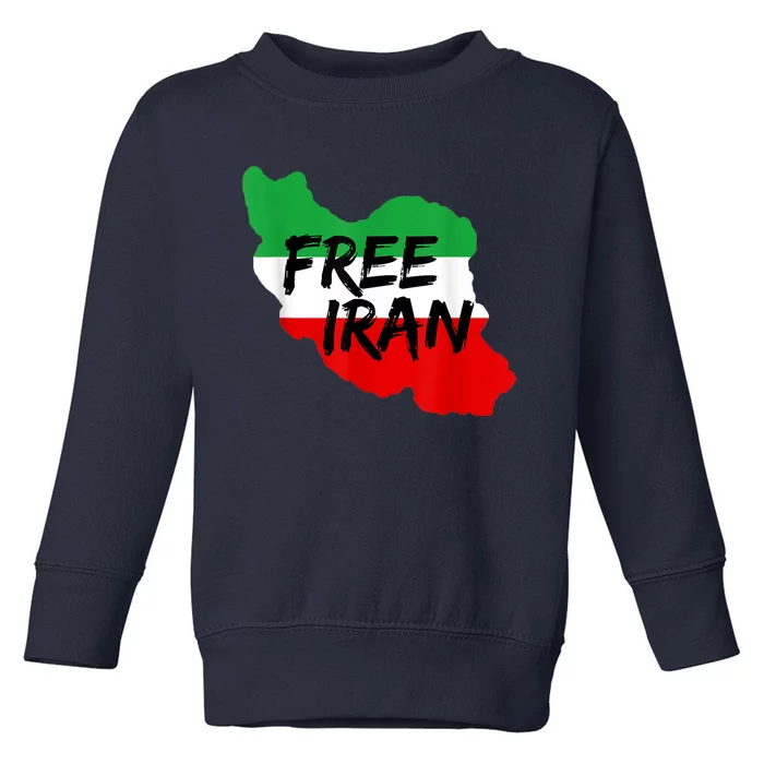 Love Iran Persian Freedom Free Iran Toddler Sweatshirt