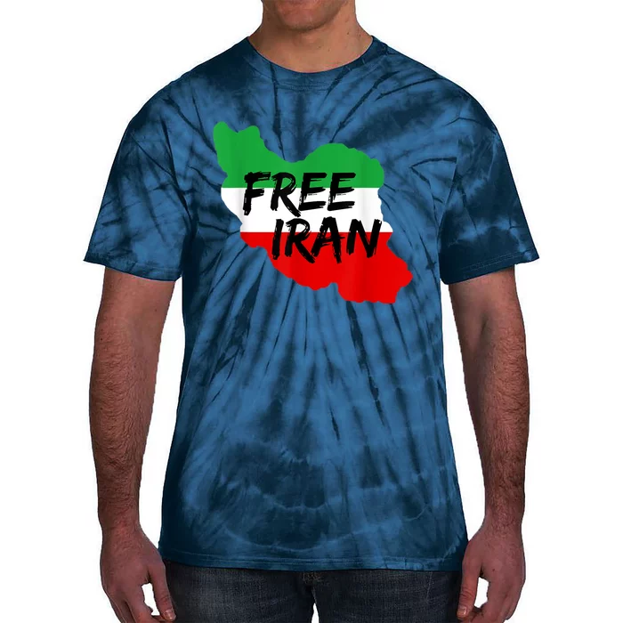 Love Iran Persian Freedom Free Iran Tie-Dye T-Shirt