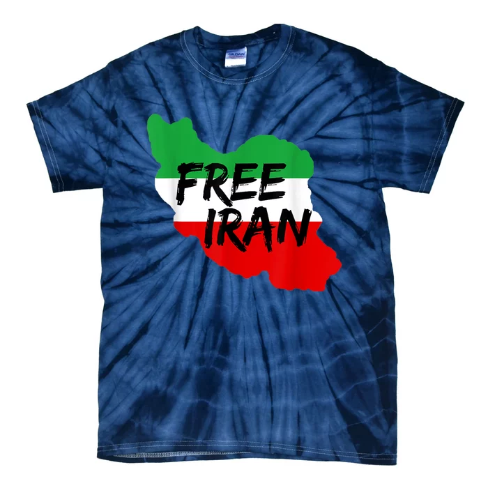 Love Iran Persian Freedom Free Iran Tie-Dye T-Shirt