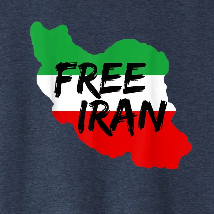 Love Iran Persian Freedom Free Iran Women's Crop Top Tee