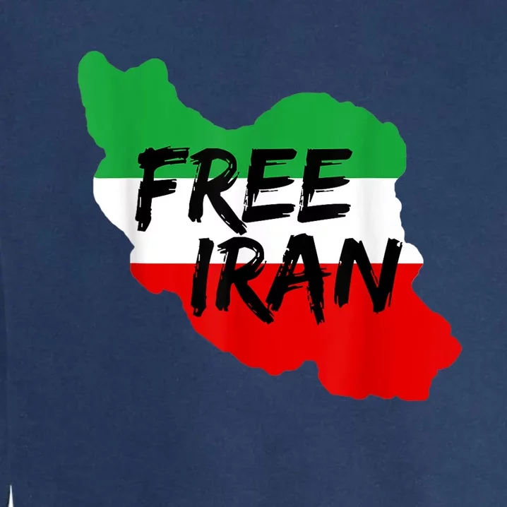 Love Iran Persian Freedom Free Iran Garment-Dyed Sweatshirt