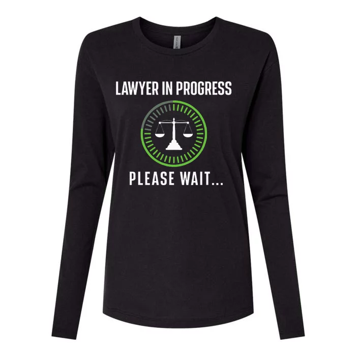 Lawyer In Progress Please Wait Attorney Law School Degree Womens Cotton Relaxed Long Sleeve T-Shirt