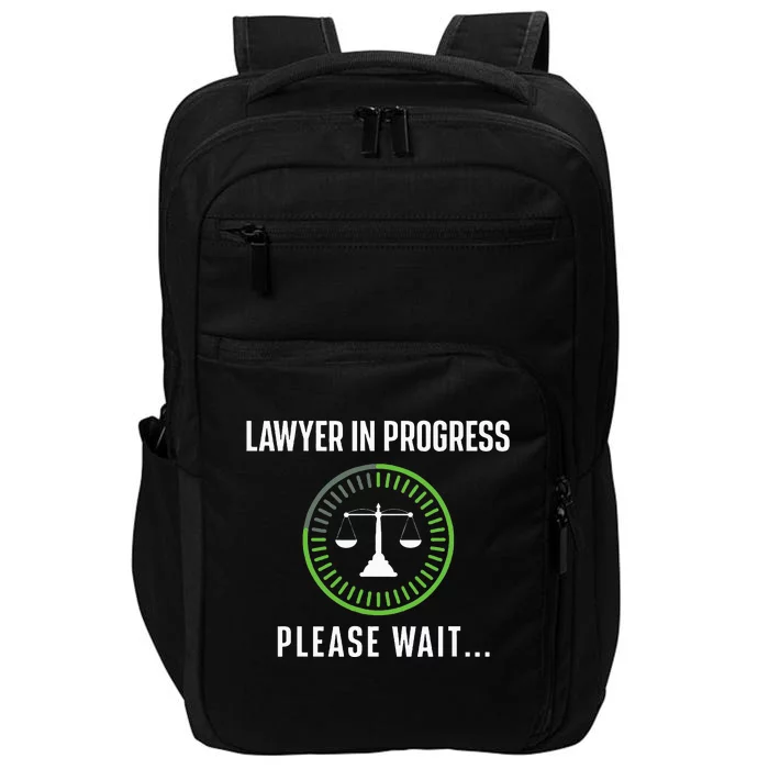 Lawyer In Progress Please Wait Attorney Law School Degree Impact Tech Backpack