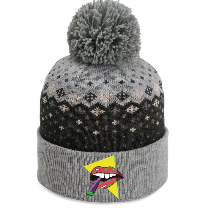 Lips Joint The Baniff Cuffed Pom Beanie