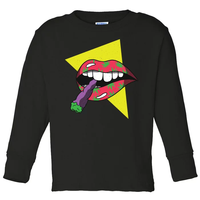 Lips Joint Toddler Long Sleeve Shirt