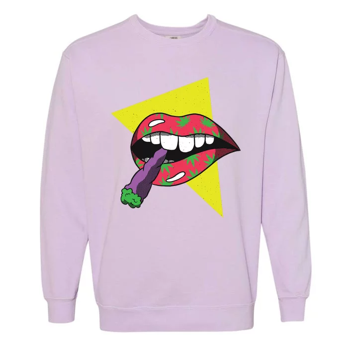 Lips Joint Garment-Dyed Sweatshirt