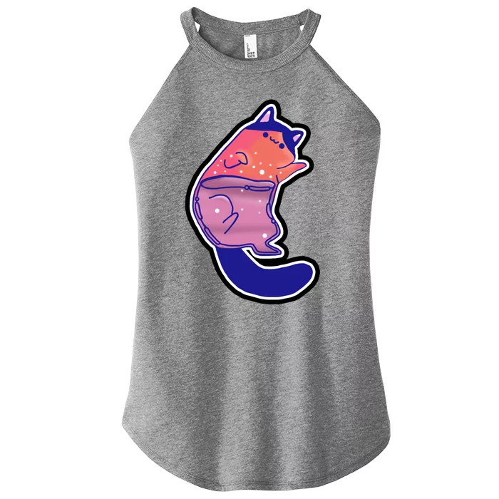 Liquid Cat Women’s Perfect Tri Rocker Tank