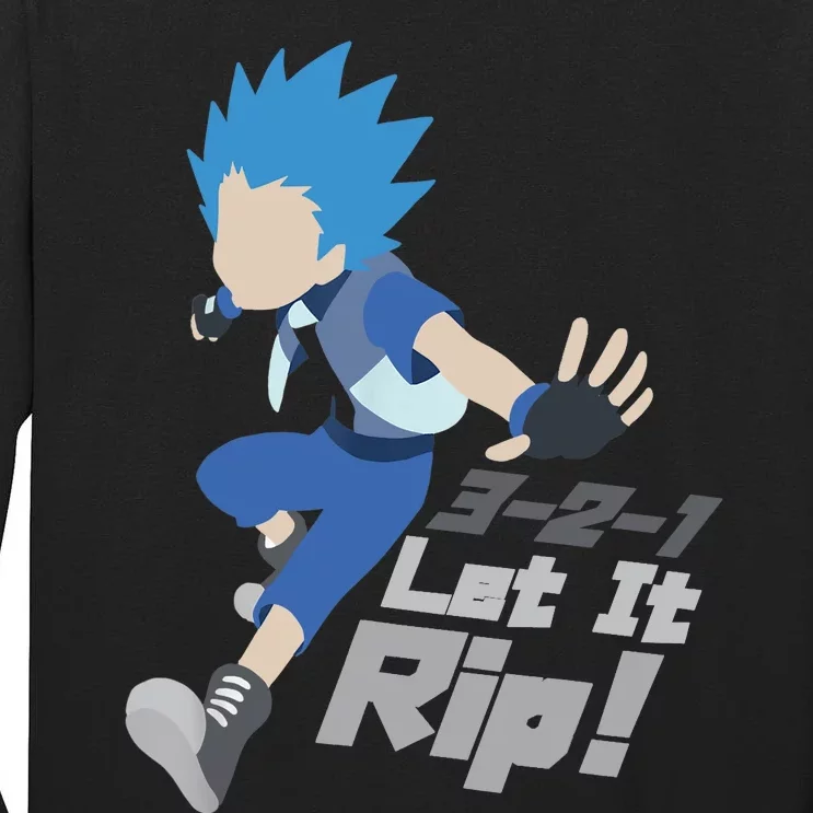 Let it Rip Anime Boy Japanese Funny Anime Tall Long Sleeve T-Shirt