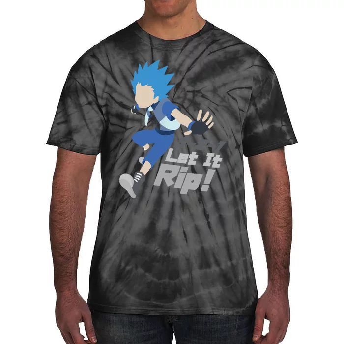 Let it Rip Anime Boy Japanese Funny Anime Tie-Dye T-Shirt